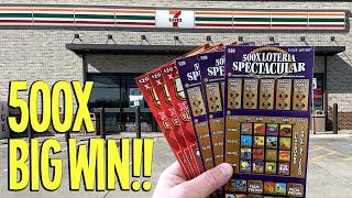 BIG WIN!! ⫸ $50 500X vs 500X  $210 TEXAS LOTTERY Scratch Offs