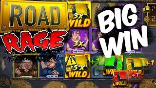 Road Rage Slot - 100€ Spins - BIG WIN!