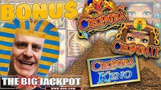 BONU$ JACKPOT$!  $100 Bet ️Cleopatra 1 & 2 Handpays! | The Big Jackpot