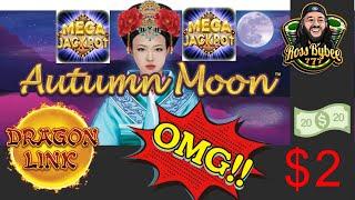 Dragon Link Autumn Moon Spin Along Session TURBO SPINS $2 DENOM MEGA JACKPOT