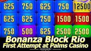 Block Bonanza Rio Slot Machine - First Attempt at the Palms casino in Las Vegas