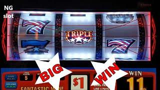 Triple Double Stars Slot Machine  Big Win $5 Max Bet