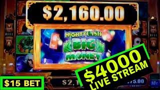 Huge Handpay Jackpot On HIGH LIMIT Might Cash BIG MONEY Slot | PLAZA casino In Las Vegas Downtown