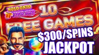 Lock It Link Hold Onto Your Hat HANDPAY JACKPOTS ~ HIGH LIMIT $120 Bonus Slot Machine W/ $300 Spins
