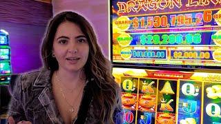 Two $1 Million Dragon Link Slots At The Same Time!! Does Hubby Win More!?