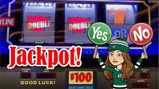 Heart Attack Time!  $100 Double Gold & Kitty Glitter Slots!  Handpay Jackpot!
