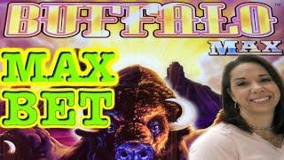 MAX BET on Buffalo Max Live Play and Bonus's