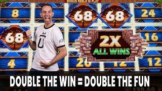 DOUBLE the Win =  DOUBLE the Fun  Outback Bucks Slots