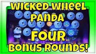 Wicked Wheel Panda  - Four Bonus Rounds!