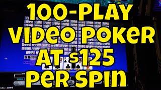 100-Play Video Poker for $125 a spin at Cosmopolitian Las Vegas!