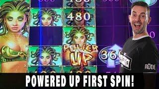 POWERED UP!  First Spin Bonus on MEDUSA UNLEASHED  Inside the First Reopened Casino