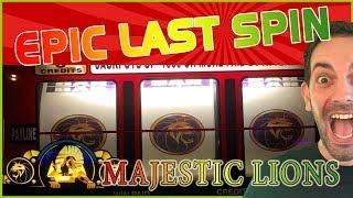 EPIC LAST SPIN  High Limit VP + Majestic Lions + MORE  Las Vegas Slots