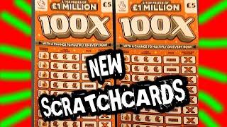 NEW SCRATCHCARDS."100X".NEW PLAY GAME..MILLIONAIRE MAKER..FULL OF £1,000s..BLACK GOLD..£500,000 PINK