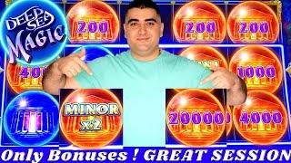 DROP & LOCK Slot Machine Max Bet Bonuses & Nice Profit With Free Play | Deep Sea Magic Max Bet Bonus
