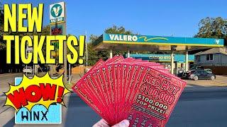 NEW TICKETS are HOT!  **BIG WIN** 25X Red Hot $100,000  TEXAS LOTTERY Scratch Offs