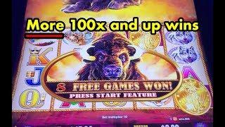 More 100x + Buffalo Gold slot machine big wins