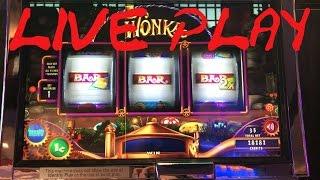 Willy Wonka and the Chocolate Factory Live Play max bet Slot Machine
