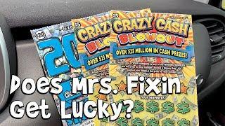 Does Mrs. Fixin Get Lucky? 200X + Crazy Cash Blowout!  TEXAS LOTTERY Scratch Off Tickets