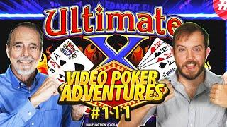 $10 a Spin Single Line + 10-Play Ultimate X! Video Poker Adventures 111  •  The Jackpot Gents