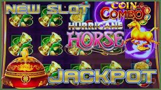 NEW SLOT ️Coin Combo Hurricane Horse Handpay Jackpot ~ $26 Bonus Round Slot Machine Casino