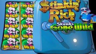 NEW STINKIN' RICH !! SKUNKS GAVE ME A LOT OF WIN50 FRIDAY 184ATOMIC SPIN / STINKIN' RICH Slot栗スロ