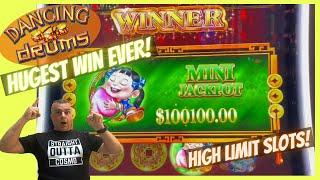 Best Jackpot Wins Ever On High Limit Dancing Drums