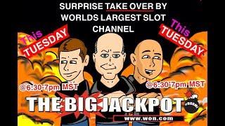 IT'S A SLOT MACHINE  CHANNEL TAKEOVER LIVE PLAY! | The Big Jackpot