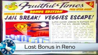 Super Cherry Slot Machine Last Bonus in Reno