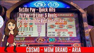 BACK TO THE GRIND IN LAS VEGAS! 5x10x Pay Quick Hits - 7 Times Pay 9 Lines - Triple Red Hot Strike!