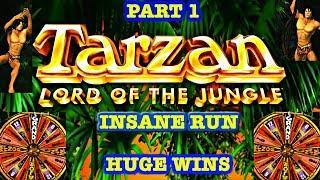 TARZAN SLOT  BONUS  HUGE WIN  INSANE RUN