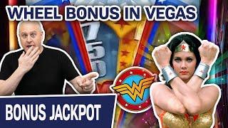 ‍‍ Wonder Woman HANDPAY!  U-Spin Wheel Bonus Feature on the LAS VEGAS STRIP
