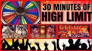 30 Minutes of HIGH Limit Slots    EXTRA VIDEO  Slot Machine Pokies w Brian Christopher