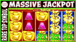 UNBELIEVABLE MASSIVE JACKPOT LIVE! Huge Profit Red Fortune High Limit Slot Machine