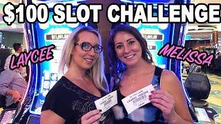 Laycee & Melissa RETURN! $100 Slot Challenge on DOUBLE BLESSINGS | Slot Ladies