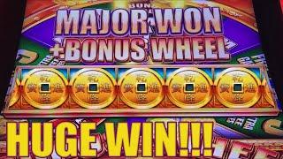 WOW  MAJOR JACKPOT on 5 DRAGONS GRAND SLOT MACHINE! 5 COIN TRIGGER!
