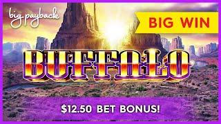 GREAT SESSION! Cash Express Luxury Line Buffalo Slot - UP TO $12.50 BETS!