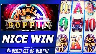 Reelin n Boppin Slot - Line Hit and Nice Little Free Spins Bonus Win