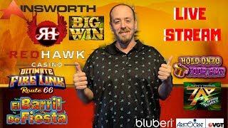 Huge wins! Live Stream! at Red Hawk Casino!