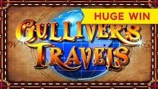 Gulliver's Travels Slot - RETRIGGER BONUS, HUGE WIN!