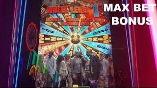 The Walking Dead live play Max Bet BONUS Slot Machine The Cosmopolitan Las Vegas