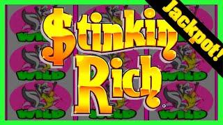 I FINALLY DID IT!  JACKPOT HAND PAY On Less Lines Stinkin' Rich Slot Machine!