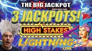 LIGHTNING LINK HIGH STAKES! 3 JACKPOTS on RAJA'S FAVORITE GAME! ️ | The Big Jackpot