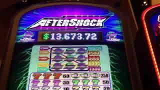 AFTER SHOCK Slot Machine LIVE PLAY w/ WOLF RUN Line Hit!