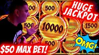 High Limit Dragon CASH Slot BIG HANDPAY JACKPOT - $50 MAX BET | Crazy High Limit Action