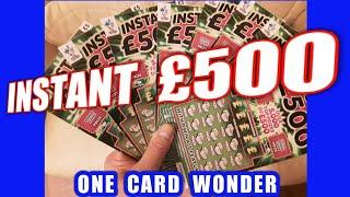 Instant £500..One Card Wonder #1...Scratchcard...Let's get Scratching