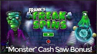 Frank's Freak Spins Slot - "Monster Win" - Core Gaming