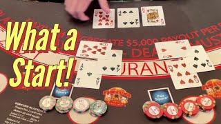 Double Deck Blackjack With OldSchool And $1000 Buy In... What A Way To Start Table Play!