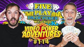 $50 a Spin On 5 Hands! Big $$$ Wins Video Poker Adventures 114 • The Jackpot Gents