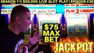 $75 Max Bet High Limit TOP DOLLAR Slot BACK TO BACK Handpay Jackpots-OMG | SEASON-11 | EPISODE #30