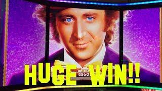 World of Wonka FULL SCREEN OF WONKAS HUGE WIN Free Spin Bonus Slot Machine
